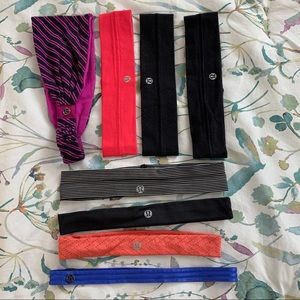 Lot of 8 Lululemon headbands